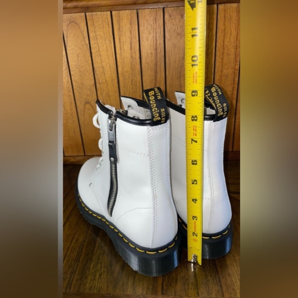 NEW Dr Martens Women's 1460 Twin Zip Leather Lace Up Boots size 8L 7M - Picture 8 of 10